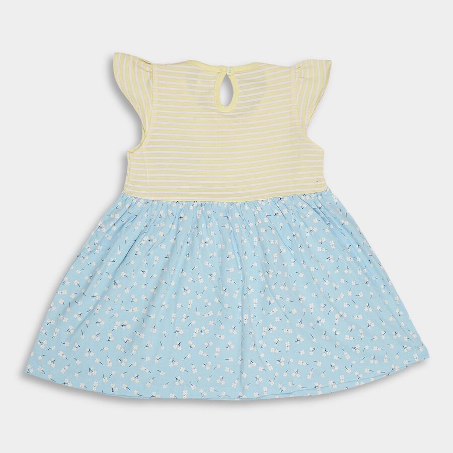 Infants' 100% Cotton Frock, Yellow, large