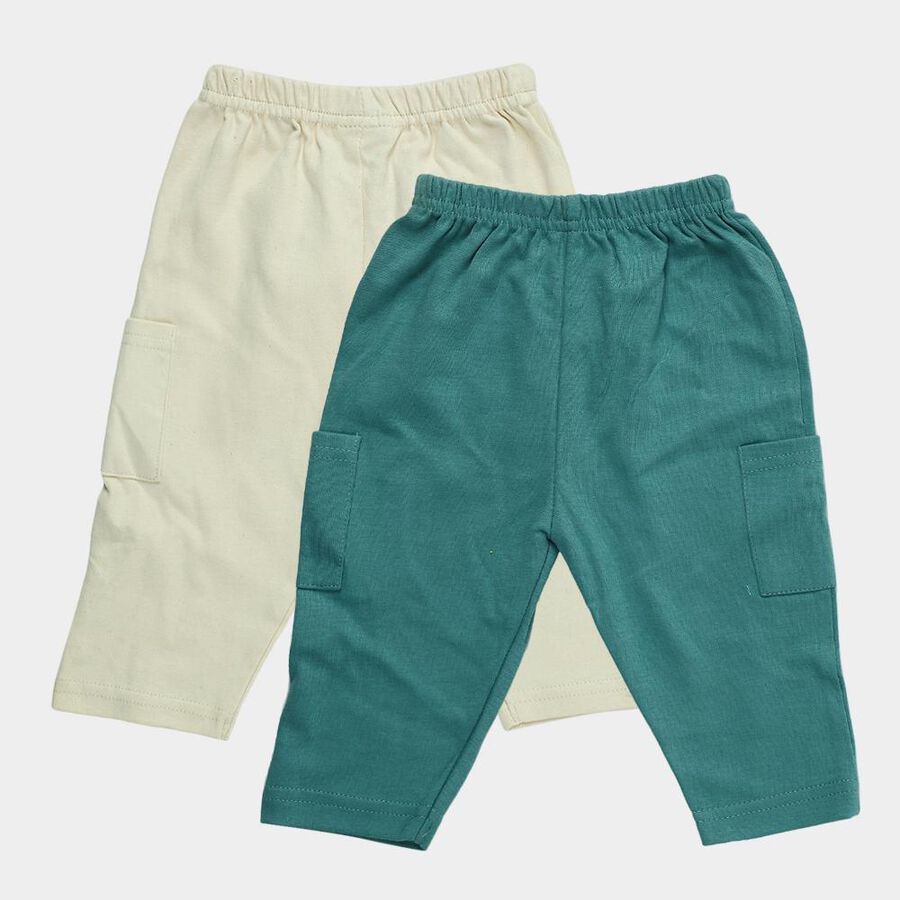 Infants' Multicolour Regular Fit Cargo Pocket Pyjama, Teal Blue, large