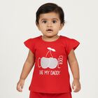 Infants' 100% Cotton T-Shirt, Red, small image number null