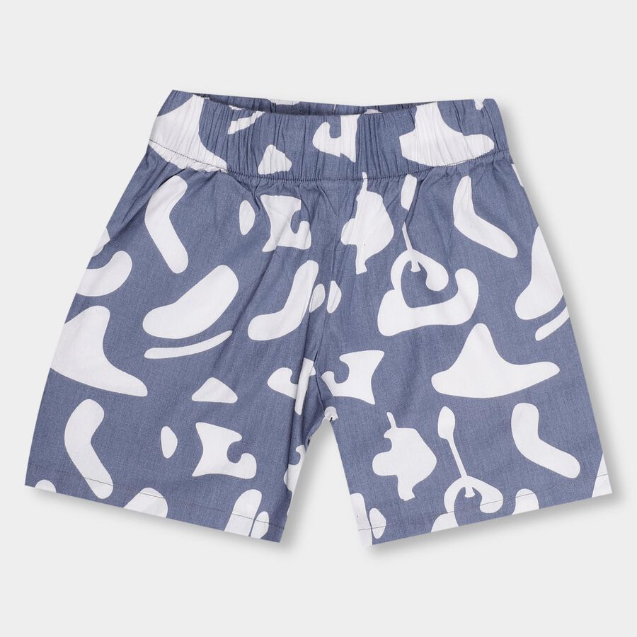 Boys' 100% Cotton Bermuda , Mid Blue, large image number null