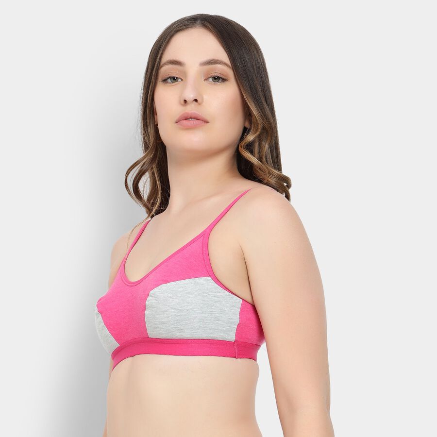 Ladies' Non-Padded Bra, Fuchsia, large image number null