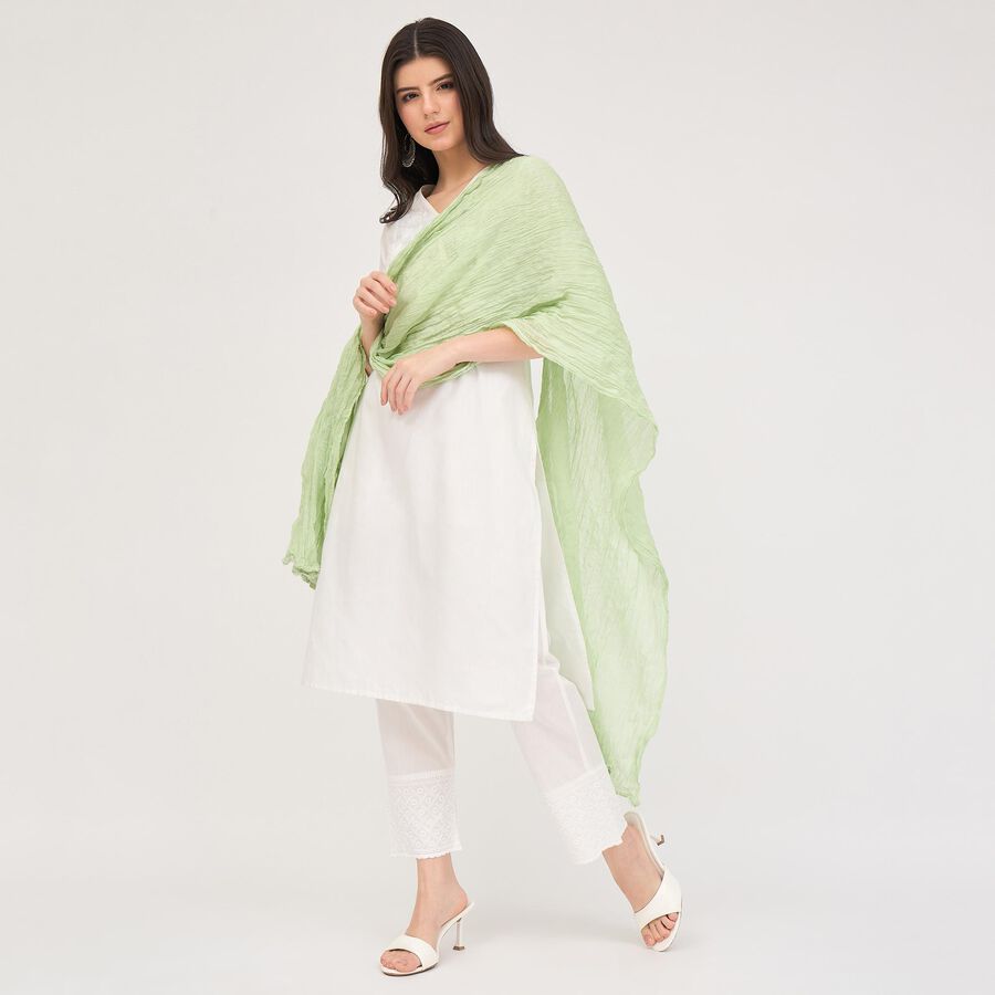 Ladies' Regular Dupatta, Light Green, large image number null