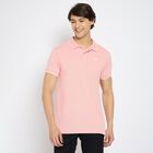 Men's Collared Half Sleeves T-Shirt, पीच, small image number null