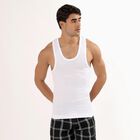 Men's 100% Cotton Vest (Pack of 2), सफ़ेद, small image number null