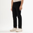 Men's Jet Black Slim Fit Jeans, काला, small image number null