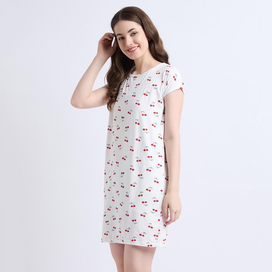 Ladies' Nighty , सफ़ेद, large image number null