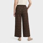 Women's Black Regular Fit Printed Palazzos, Black, small