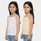 Girls' Vest, Off White, small
