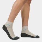 Men's Black Regular Fit Logo Detail Pack of 3 Socks, काला, small