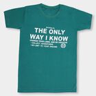 Boys' Half Sleeves T-Shirt, Dark Green, small image number null