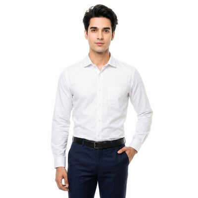 Men's White Formal Shirt