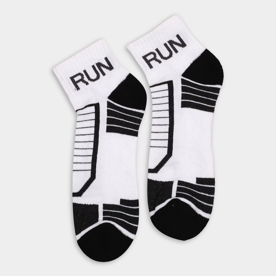 Men's Socks (Pack of 2), White, large
