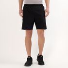 Men's Black Regular Fit Sports Shorts, Black, small