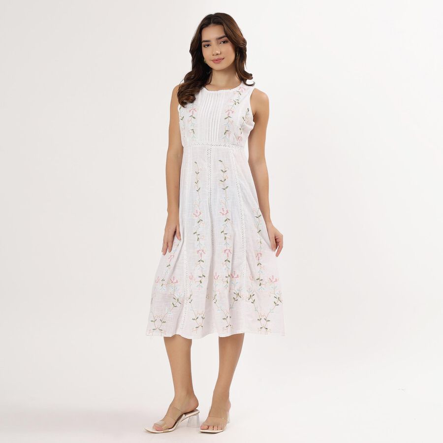 Ladies' Dress, Off White, large image number null