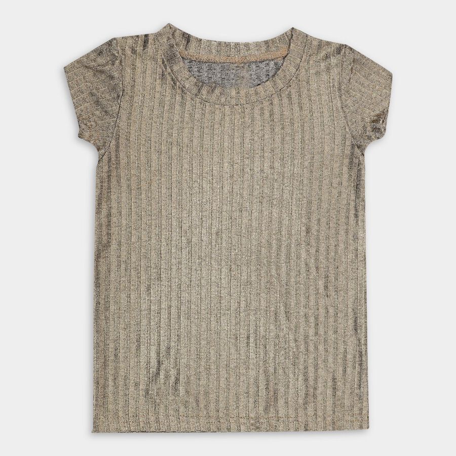 Girls' T-Shirt, Golden, large image number null