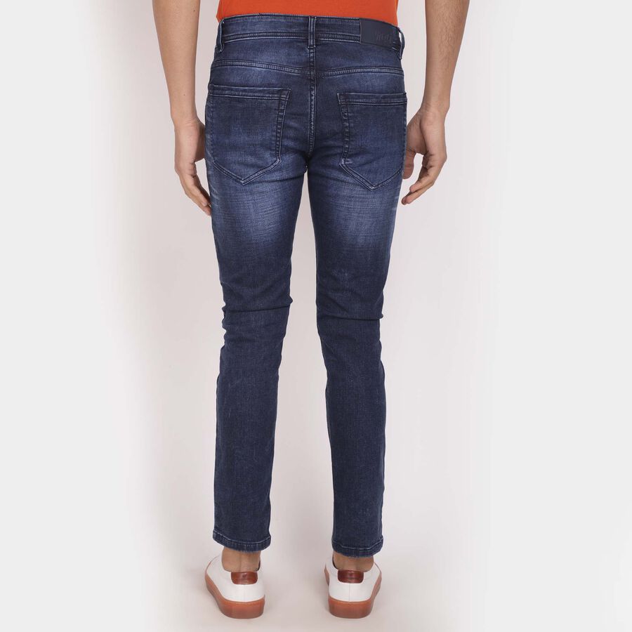 5 Pocket Skinny Fit Jeans, Dark Blue, large image number null