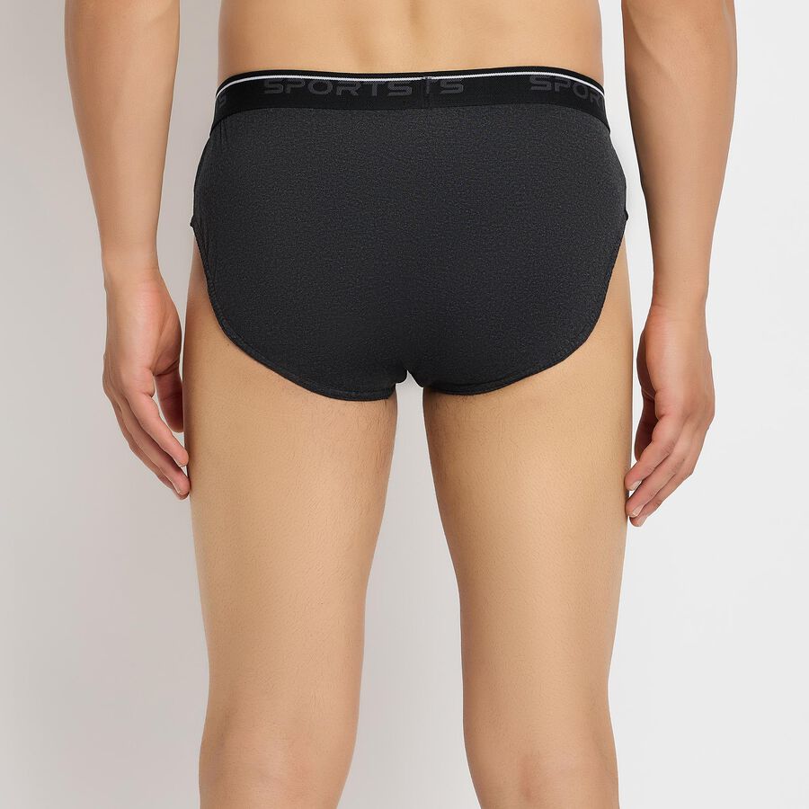 Men's Brief, Charcoal, large