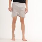 Men's 100% Cotton Inner Elastic Boxers , Light Grey, small image number null