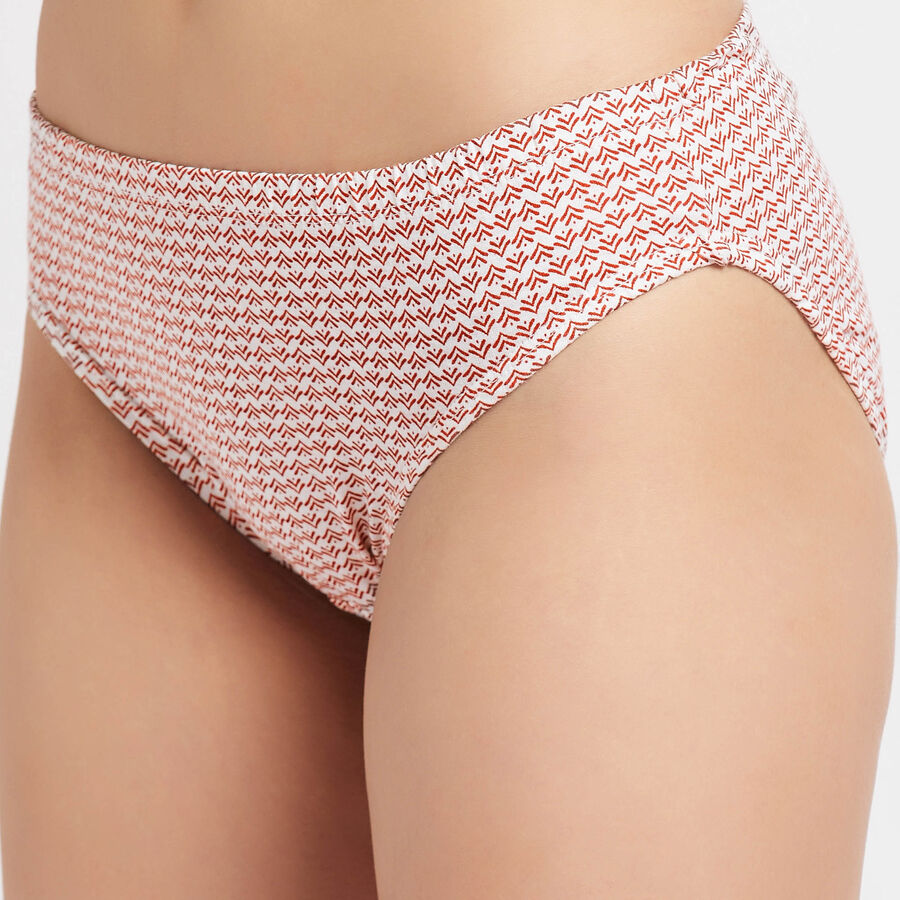 Cotton Printed Panty, Maroon, large image number null