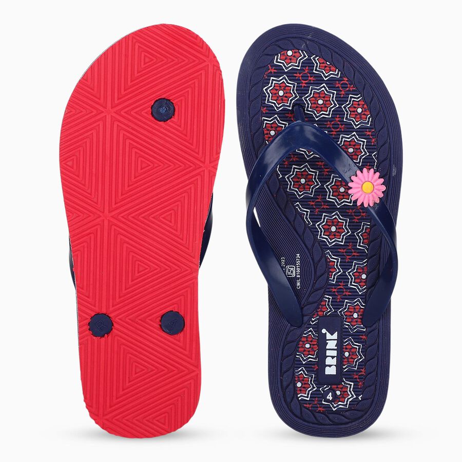 Ladies' Slipper, नीला, large