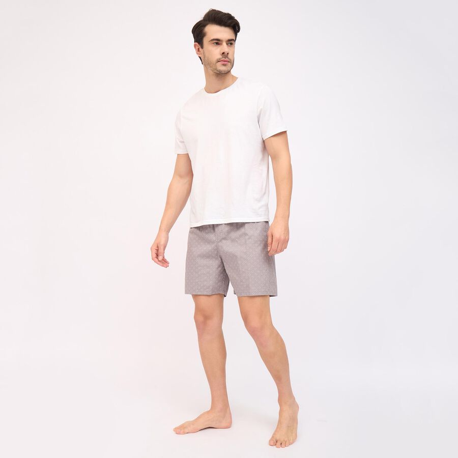 Men's 100% Cotton Boxers, Dark Grey, large image number null