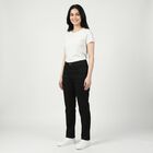 Women's Black Slim Fit Stretchable Jeans, Black, small
