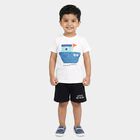 Boys' Knit Baba Suit, White, small