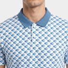Men's Light Blue Cotton Polo Neck Polo T-Shirt, हल्का नीला, small