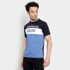 Round Neck T-Shirt, Navy Blue, small image number null