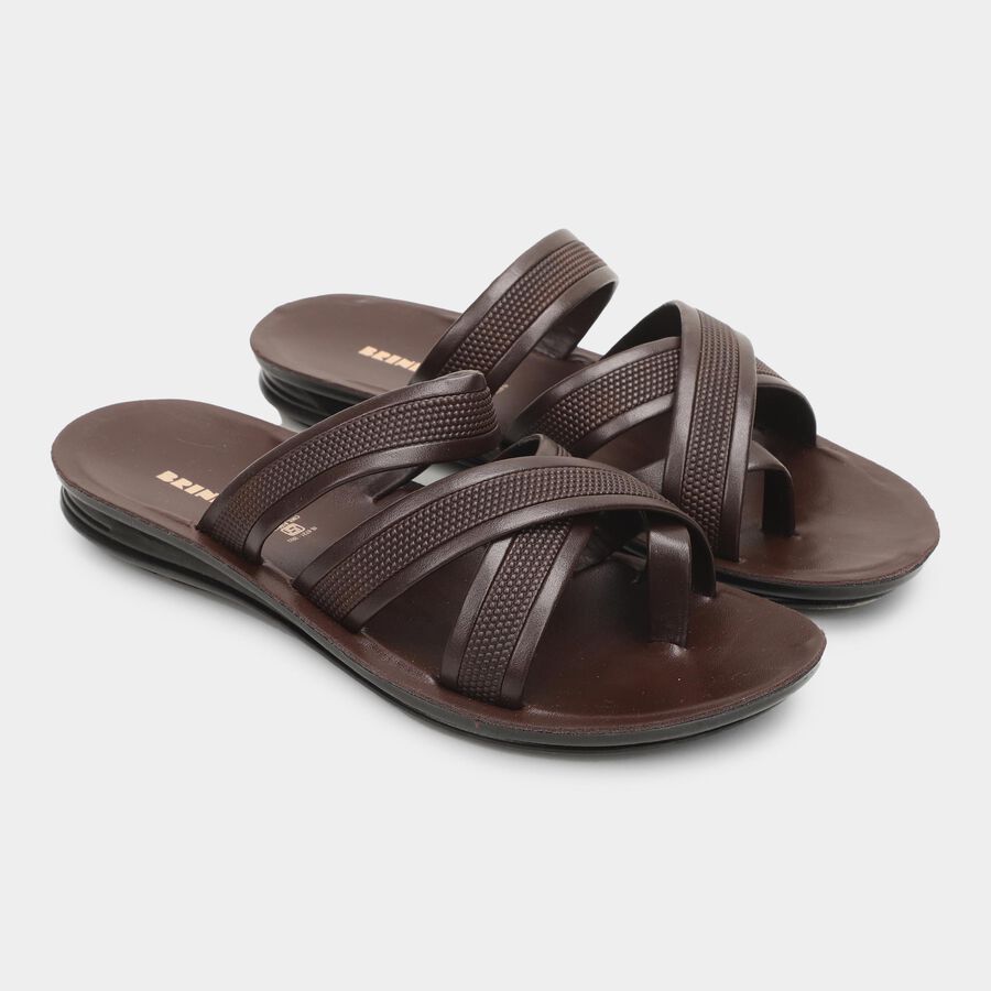 Men's Sandal, Brown, large image number null