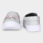 Girls Grey Slip-On Casual Shoes, Grey, small