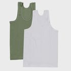 Boys' Multicolour Cotton Round Neck Casual Vest, हल्का हरा, small