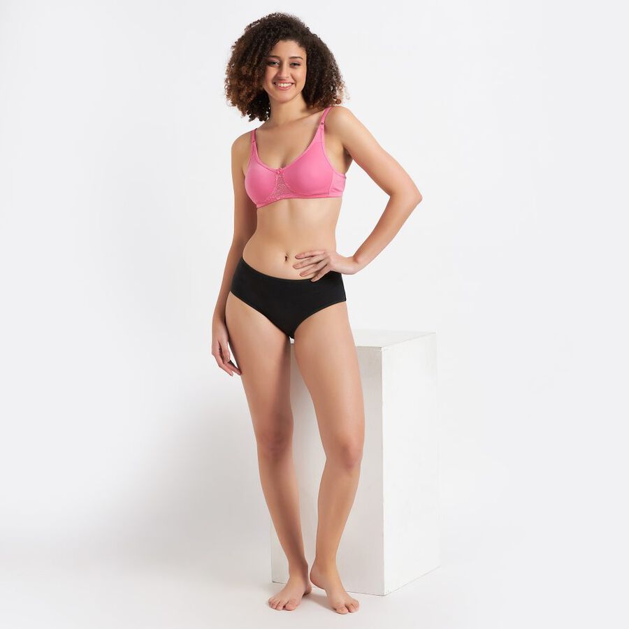 Ladies' Non-Padded Bra, Pink, large image number null
