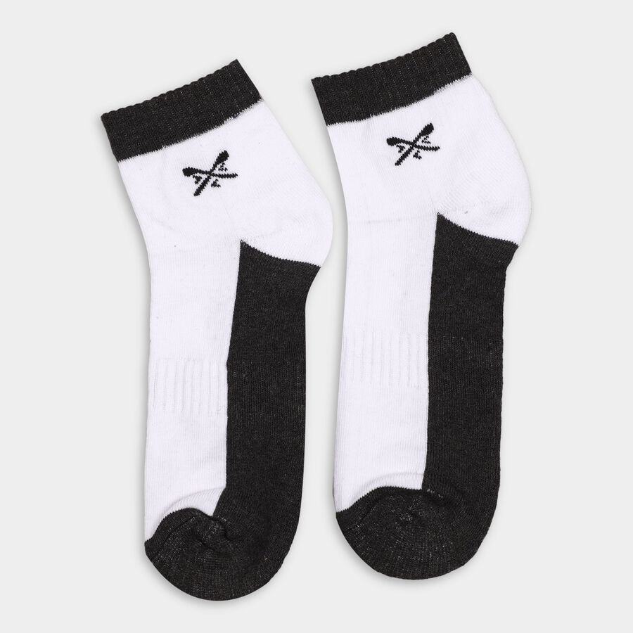 Men's Socks (Pack of 2), Black, large image number null
