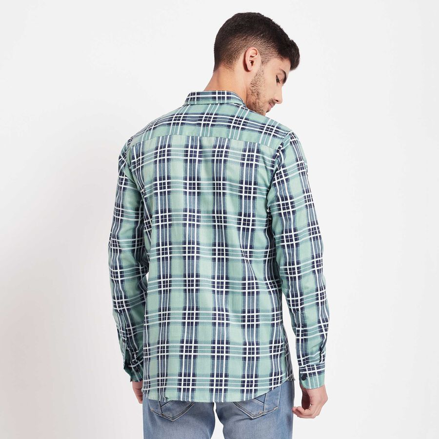 Checks Casual Shirt, हल्का हरा, large image number null