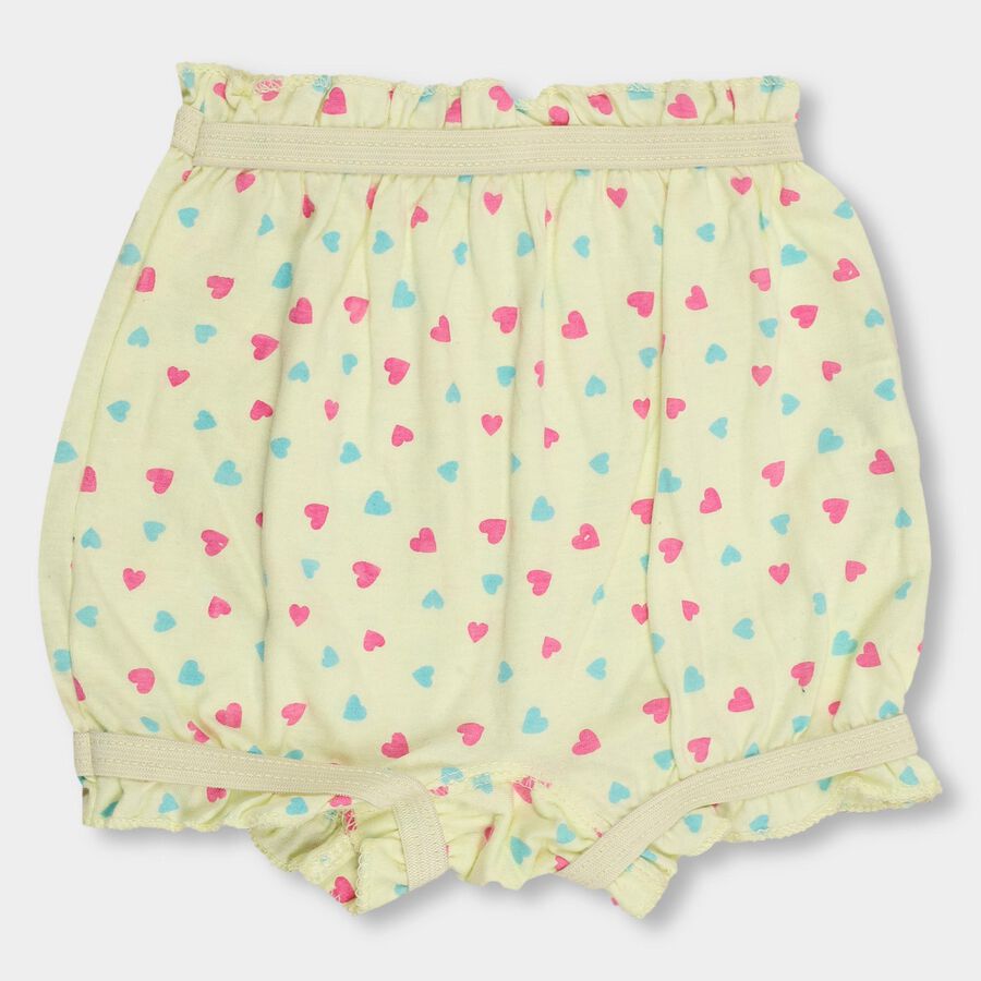 Girls' 100% Cotton Bloomer , Yellow, large