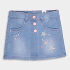 Girls' Skirt , Light Blue, small image number null
