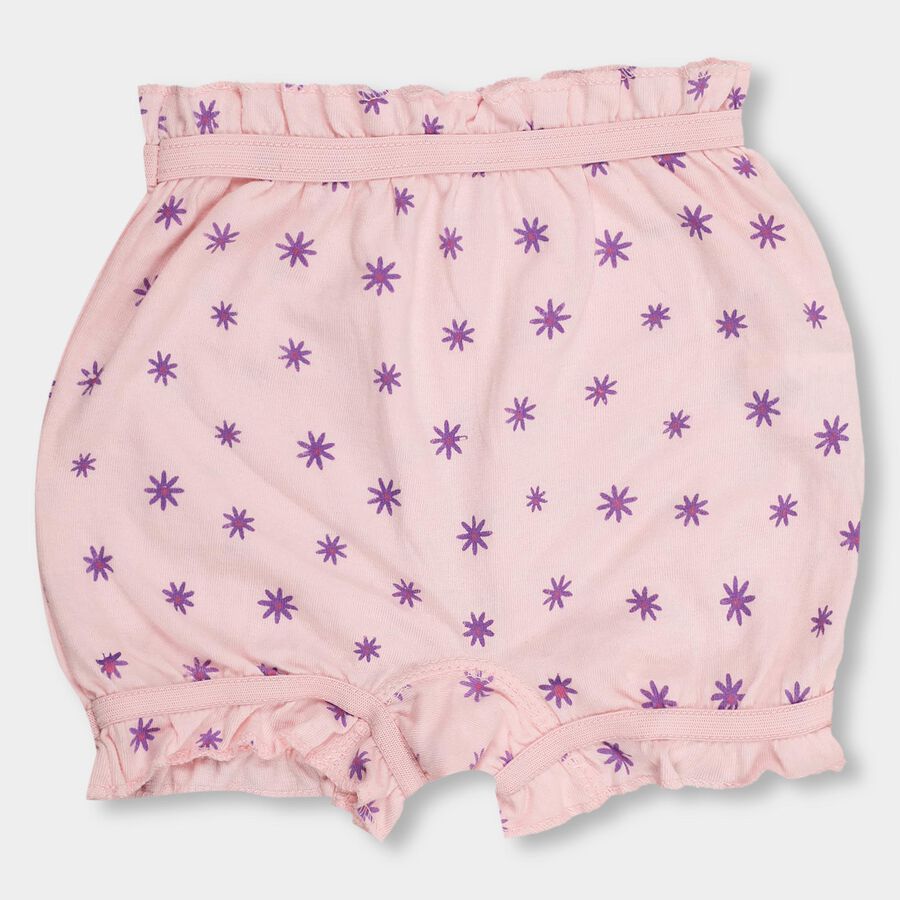 Girls' 100% Cotton Bloomer , हल्का गुलाबी, large image number null