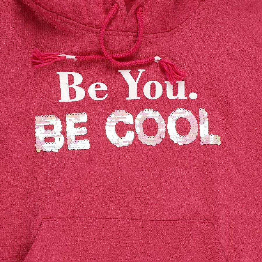 Girls' Sweatshirt, Fuchsia, large image number null