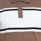 Cut & Sew Polo Shirt, Brown, small image number null