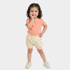 Girls' Yellow Regular Fit Printed Bloomer, पीला, small