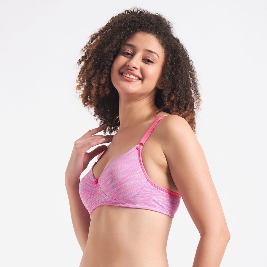 Ladies' Padded Bra, गुलाबी, large image number null
