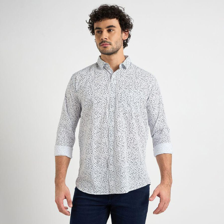 Men's 100% Cotton Casual Shirt , Light Blue, large image number null