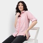 Ladies' Shirt, गुलाबी, small