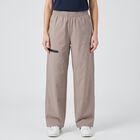 Women's Grey Straight Fit Zip Pocket Track Pants, Light Grey, small
