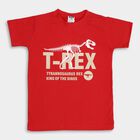 Boys' Half Sleeves T-Shirt, Red, small image number null