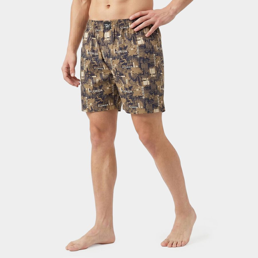 Men's Navy Blue Classic Fit Solid Boxers, Navy Blue, large