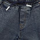 Boys Blue Cargo Jogger Fit Jeans, गहरा नीला, small