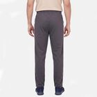 Men's Dark Grey Regular Fit Solid Track Pants, Dark Grey, small