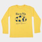 Boys Yellow Round Neck Regular Boys T-Shirt, पीला, small